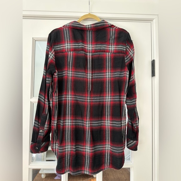 Madewell red and black flannel size M - Picture 6 of 6